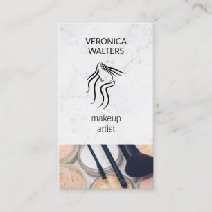 Makeup Artist   Womens Beauty   Makeup Kit Business Card