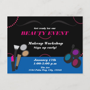 Makeup Beauty Event Workshop Flyer Postcard ad