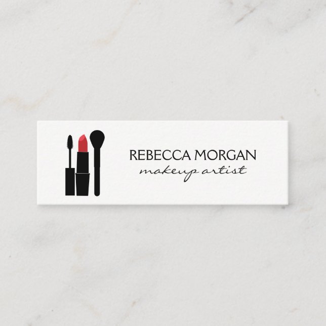 Makeup Beauty Mini Business Card (Front)