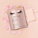 Makeup Beauty Salon Brown Glitter Price List Lash Flyer<br><div class="desc">In the captivating world of beauty and elegance, where each service is a carefully crafted experience, your salon deserves marketing materials that reflect its sophistication and allure. Introducing the Makeup Beauty Salon Brown Glitter Price List Lash Flyer from Zazzle—a stunning blend of glamour and practicality, designed to leave a lasting...</div>