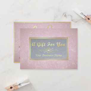 Makeup Beauty Salon Pink & Gold Gift Certificate