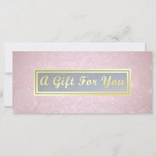 Makeup Beauty Salon Pink & Gold Gift Certificate