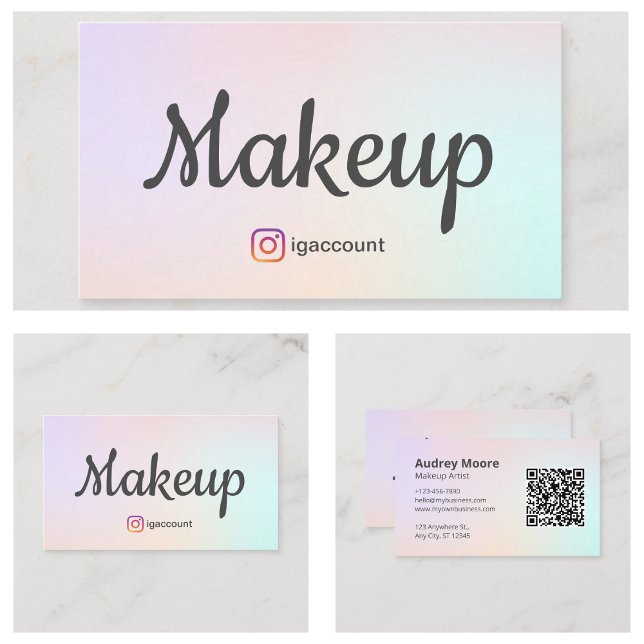 Makeup Beauty Salons and Estheticians Business Card (Makeup Beauty Salons and Estheticians Business Card
)