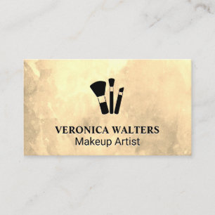 Makeup Brushes Icon Loyalty Card