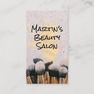 Makeup Brushes   Makeup Artist Business Card