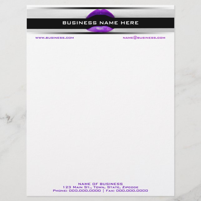MakeUp Business Letterhead (Front)