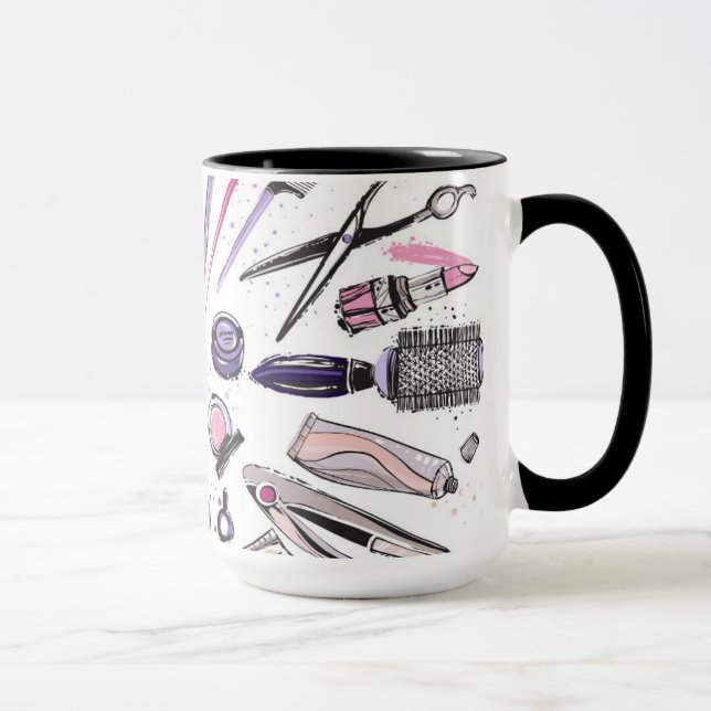 Makeup Circle Design Mug (Right)