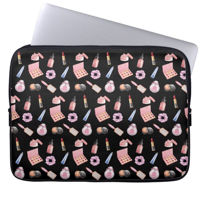 Makeup Cosmetics Beauty Pattern Cosmetology Laptop Laptop Sleeve (Front)