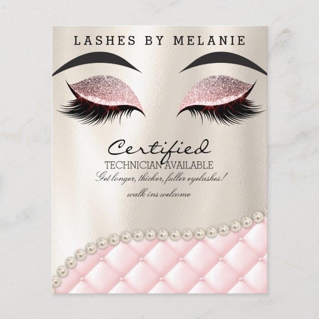 Makeup Eye Lash Brow Beauty Flyer (Front)