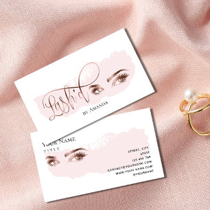 Makeup Eyebrow Eyes Lashes Rose Gold Lash'd Calling Card
