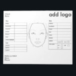 Makeup Face Chart Notepad<br><div class="desc">Our makeup face chart is the perfect tool for all Makeup Artists.</div>