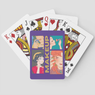 MAKEUP GIRLS PLAYING CARDS