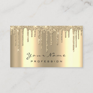 Makeup Gold Drips Sparky Waxing Appointment Card