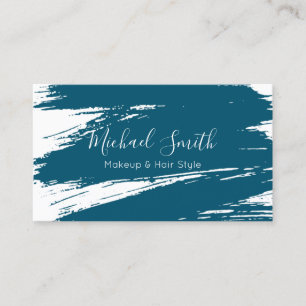 Makeup Hair Style Modern Ming Brush Stroke #2 Business Card