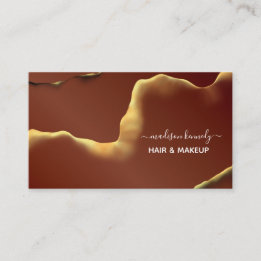 Makeup Hair Stylist Abstract Professional New Tech Business Card
