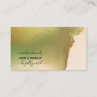 Makeup Hair Stylist New Tech Chartreuse Budget  Business Card