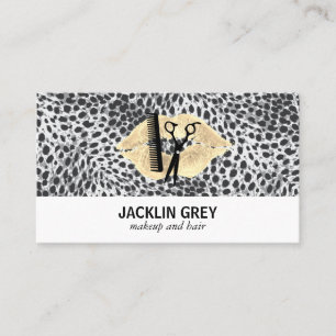 Makeup Kiss Stain   Stylist   Leopard Print Loyalty Card