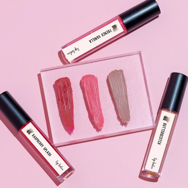 Makeup Logo Lip Balm Lipstick Blush Product Labels (Creator Uploaded)