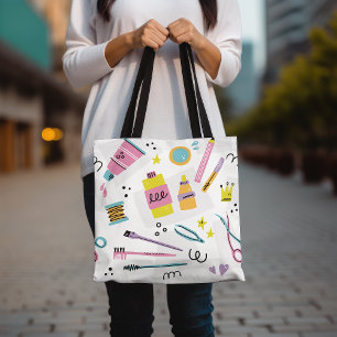 Makeup Lover Pastel Cosmetics Beauty Accessories Tote Bag