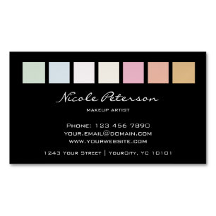 makeup magnetic fine pastel business card