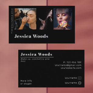 Makeup make up stylist photo Business Card