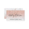 Makeup monogram marble rose gold glitter script