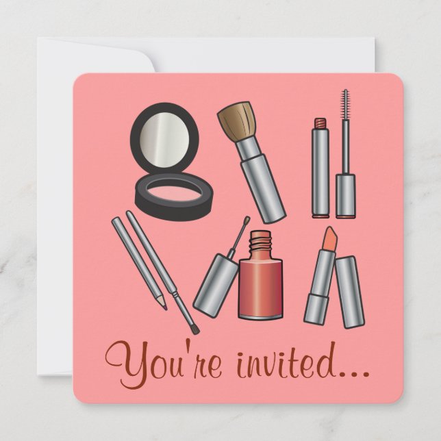 Makeup Party Invitation (Front)
