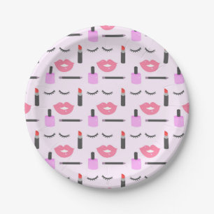 Makeup Pattern Paper Plate