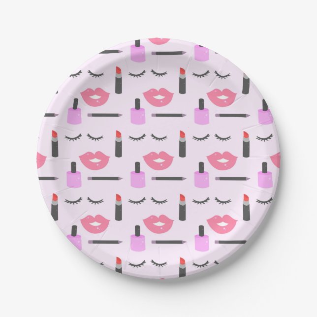 Makeup Pattern Paper Plate (Front)