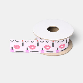 Makeup Pattern Satin Ribbon