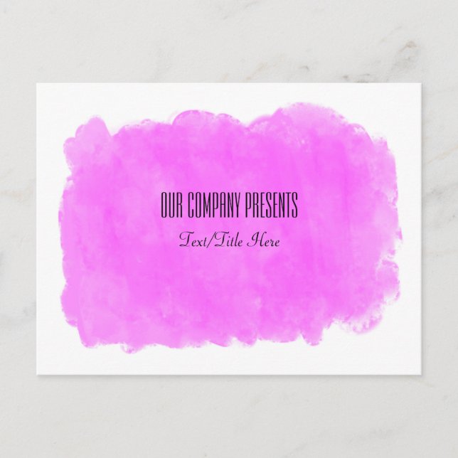 Makeup Pink Beauty Event Workshop Glam Trendy Postcard (Front)