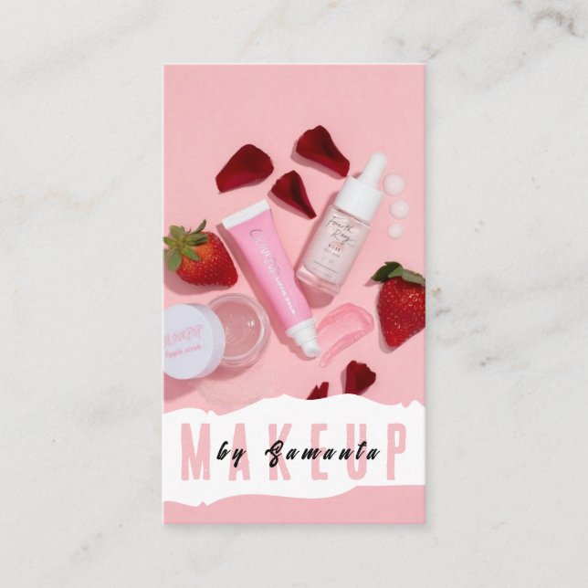 Makeup PMU Microblading Henna Salon Business Card (Front)