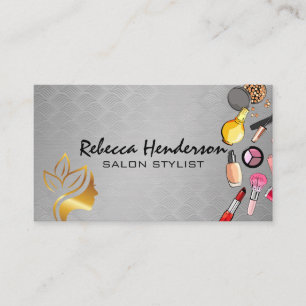 Makeup Products   Beauty and Hair Business Card