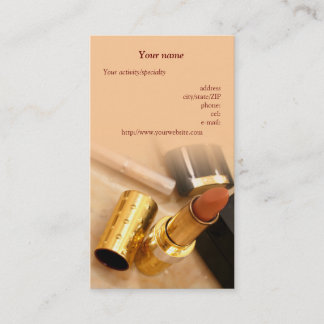 "Makeup products" business card