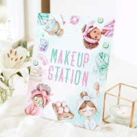 Makeup Station Spa party Birthday