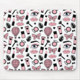 Makeup Sticker Pattern Mouse Pad