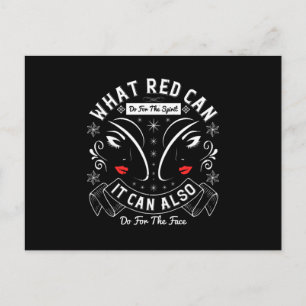 Makeup - What Red Can Do For The Spirit Postcard