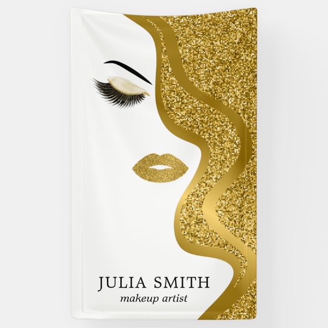 Makeup with glitter effect banner (Vertical)