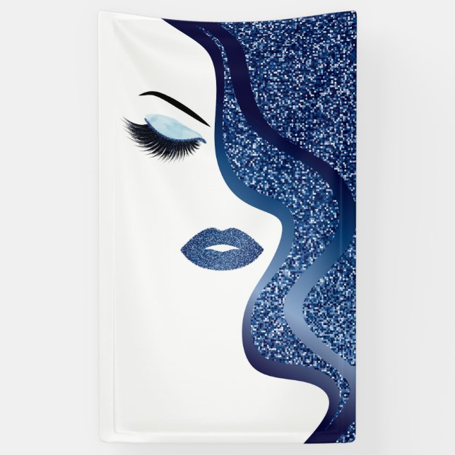 Makeup with glitter effect banner (Vertical)