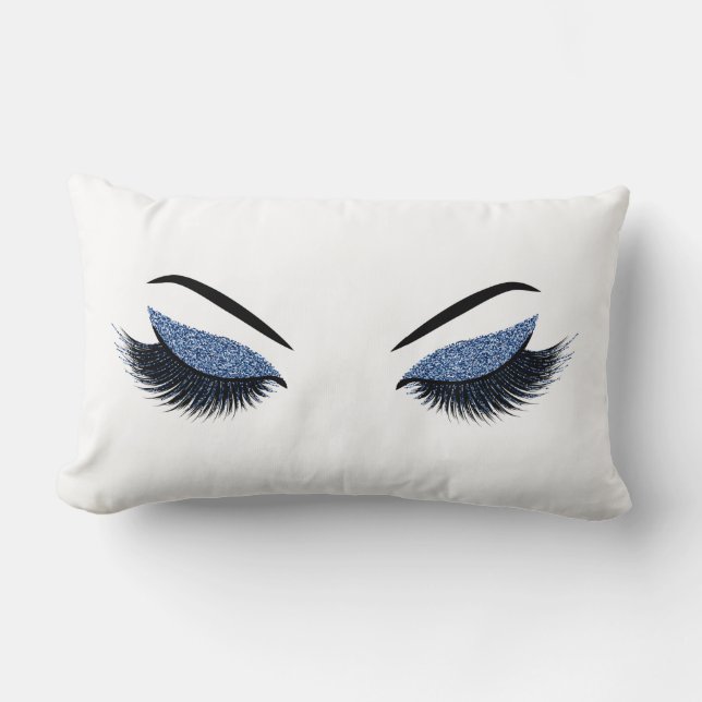 Makeup with glitter effect lumbar cushion (Front)