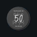 Making 50 look good age birthday personalised  magnet<br><div class="desc">Making 50 look good age birthday typographic personalised birthday gift. Life begins at fifty, show how happy you are to be in your fifties with this design, ideal for a birthday party or celebration weekend away. Make it a party to remember with the awesome outfit or a ideal gift for...</div>