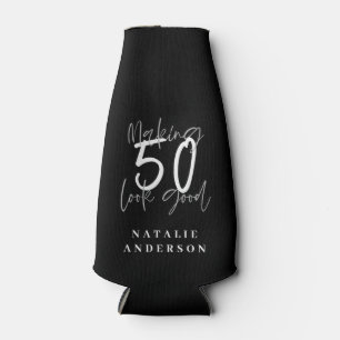 Making 50 look good birthday celebration bottle cooler
