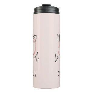 Making 50 look good girly pink glitter birthday thermal tumbler
