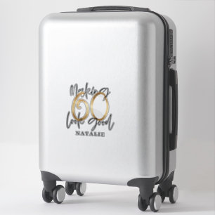 Making 60 look good 60th birthday typography gold