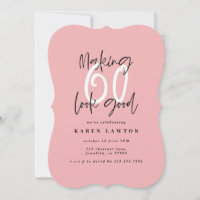 Making 60 look good colourful birthday invitation