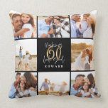 Making 60 look good gold black photo birthday cushion<br><div class="desc">Celebrate your 60th birthday in style with these black and gold effect 60th birthday design. A modern design with script text and bold graphics. Change the colour to customise. Part of a collection.</div>