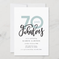 Making 70 look good modern birthday