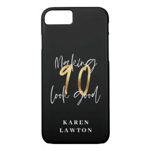 Making 90 look good gold birthday  Case-Mate iPhone case