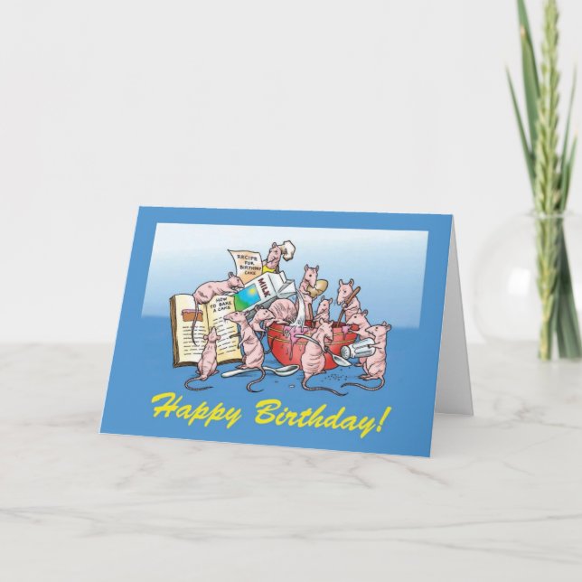 Making a Birthday Cake! Card (Front)