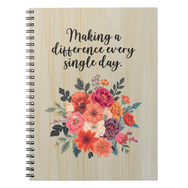 Making A Difference Every Single Day Educator Notebook (Front)